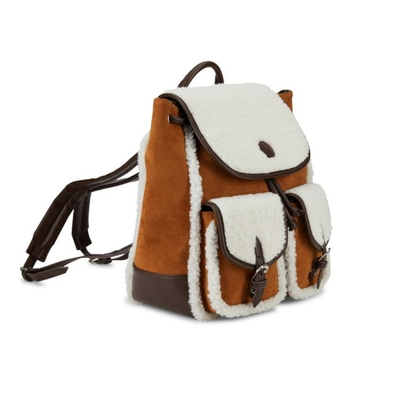 NWT Bearpaw, Full Backpack, Faux Suede & Shearling, In Hickory FINAL PRICE ♥️♥️ - Picture 1 of 8